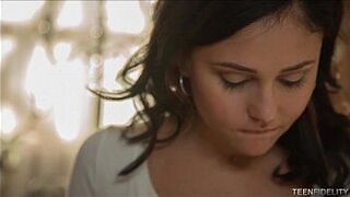 Natural Teen Beauty Creampied By Big White Cock - porn video