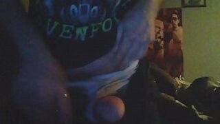 Me Stroking My Hard Cock - porn video