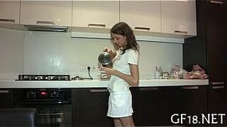 Cute chick spreads legs - porn video