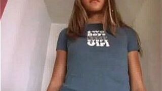 Keeani Lei walks into the room wearing a shirt an - porn video