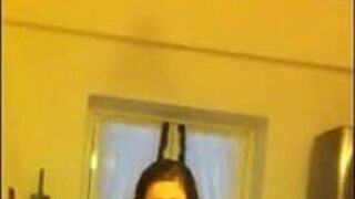 Sexy teen slut strips and masturbates on camera - porn video