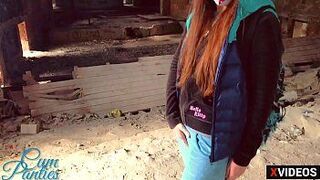 CUM IN PANTIES IN THE OLD MANOR - porn video